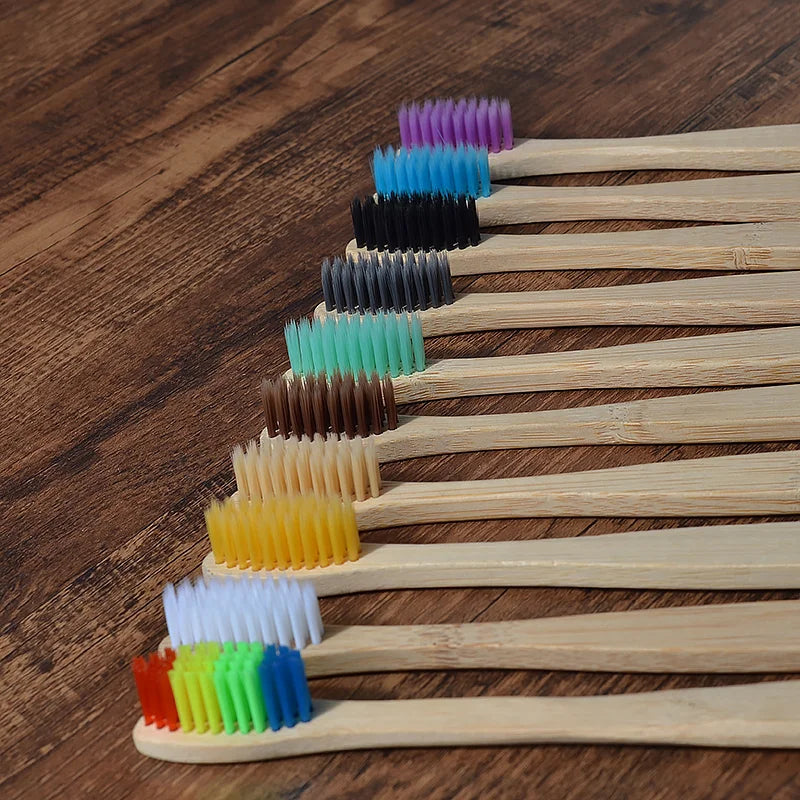 BAMBOO WORLD Eco-Friendly Bamboo Toothbrush Set