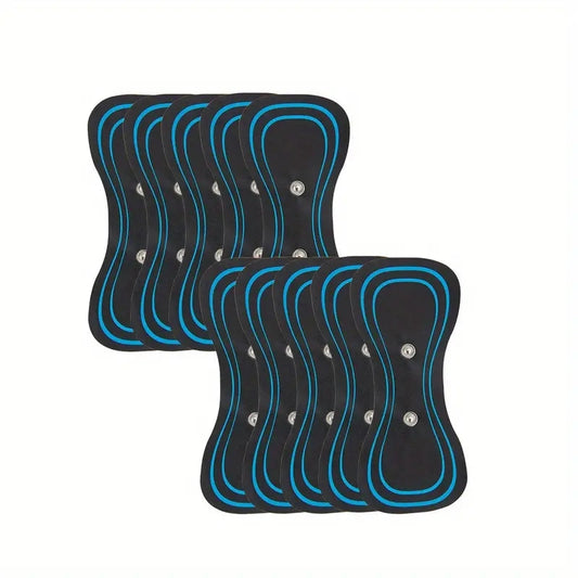 16pcs Replacement Gel Pads for EMS Neck Massager, Hip Exerciser, and Body Massager - Muscle Stimulator Sticker Gels for Effective Pain Relief and Muscle Toning