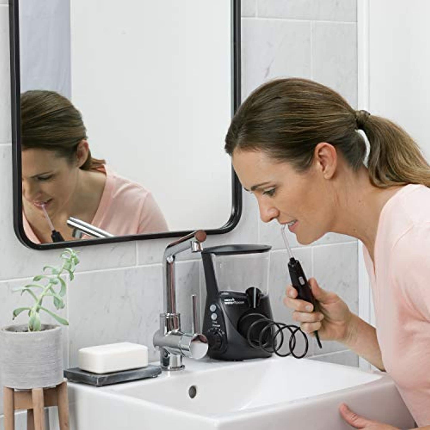 Waterpik WP-662 Water Flosser Electric Dental Countertop Professional Oral Irrigator For Teeth, Aquarius, Black