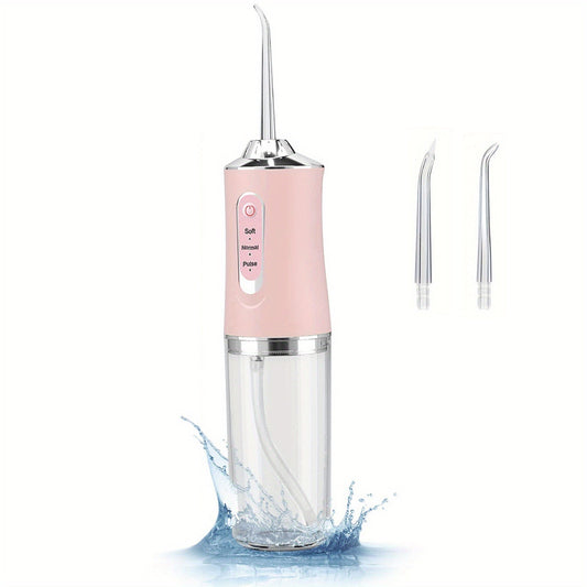 4 In 1 Water Flosser For Teeth, Cordless Water Flossers Oral Irrigator With DIY Mode 4 Jet Tips, Tooth Flosser, Portable And Rechargeable For Home Travel, For Men And Women Daily Teeth Care, Ideal For Gift, Father Day Gift
