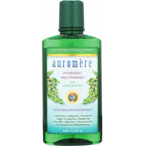 AUROMERE Mouthwash Ayurvedic Neem & Peelu 473ml