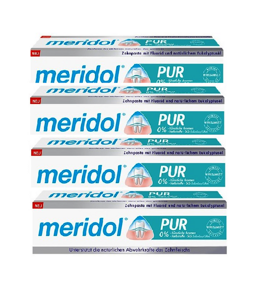4xPack MERIDOL PUR Toothpaste - 300 ml
